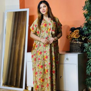 China Linen Kaftan Maxi KAF143