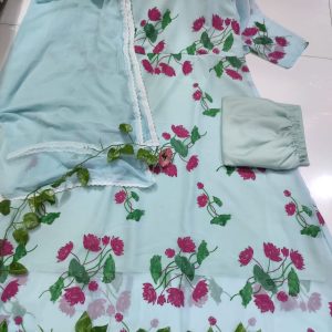 Readymade Gown Three Piece