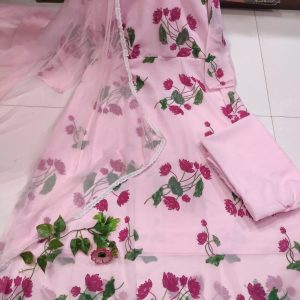 Readymade Gown Three Piece