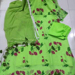 Readymade Gown Three Piece