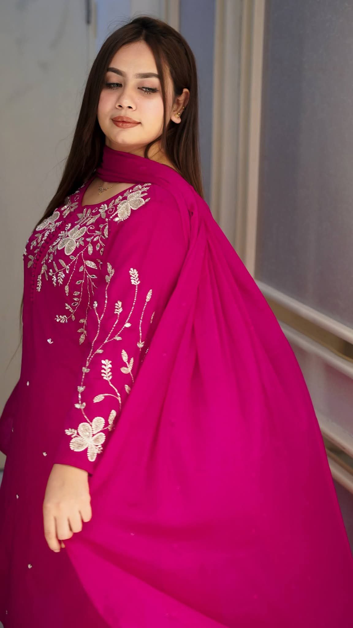 Rayon Cotton Embroidered Full Set (3-Piece) - Image 4