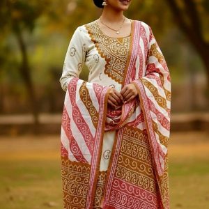 Three Piece  Cotton febrics