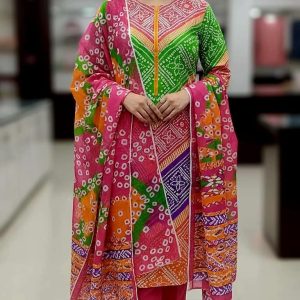 Three Piece  Cotton febrics