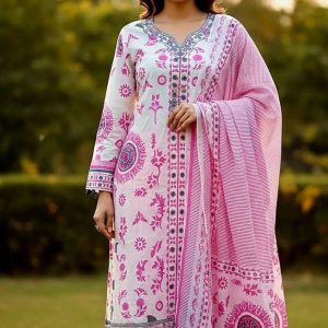 Three Piece  Cotton febrics