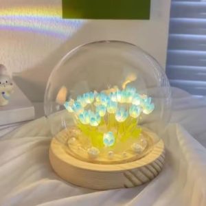 Tulip Night Light Cute Floral Lamp Bedroom Room Decor Valentines Day Gift