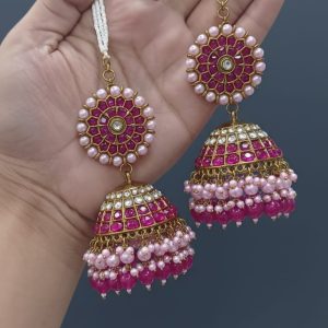 traditional Indian Jhumka earrings