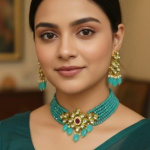 Indian best quality choker necklace set for women