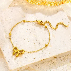 Bow tie beaded bracelet | stainless steel and color guaranteed