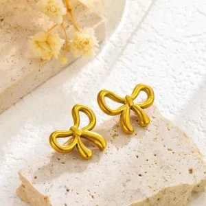 Bow tie earrings | stainless steel and color guaranteed