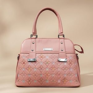 quilted top-handle satchel bag.