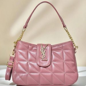 PremiumQuilted Handbag with Gold Chain Strap 4