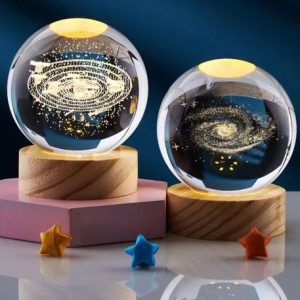 Creative 3D Luminous Galaxy Crystal Ball