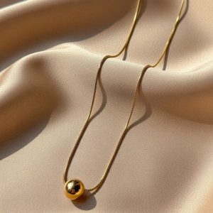 18K gold-plated stainless steel necklace