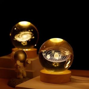Creative 3D Luminous Galaxy Crystal Ball