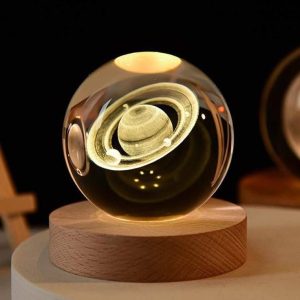 Creative 3D Luminous Galaxy Crystal Ball