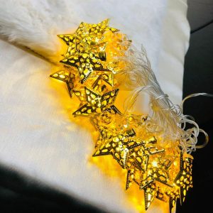 jhumka or pineapple-shaped metal fairy string light used for decorative lighting