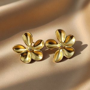 earrings are the DIEYURO 316L stainless steel