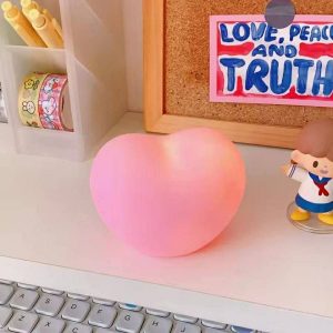 LED 3D Heart Small Night Light Cute Love Shaped Lantern Night Lamps Home Room Ornaments Light Decoration