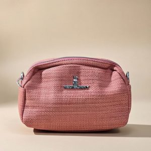 pink crossbody bag.