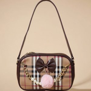 vintage Burberry Nova Check shoulder bag.