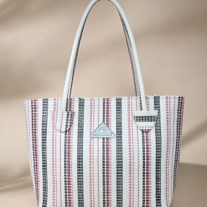 Guess Vikky II 2-in-1 tote bag in a multi-logo pattern and likely made of faux leather. )