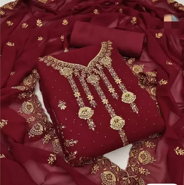 জর্জেট থ্রি-পিস