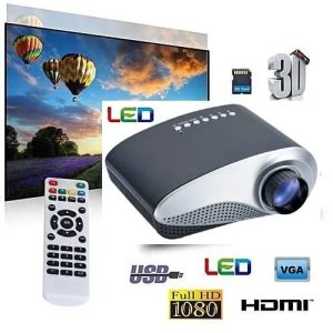 Mini Projector – RD-802b .160 Lumens live TV, HDMI, AV, VGA