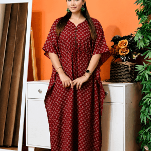 Premium Quality joypuri print cotton Kaftan Maxi KAF175