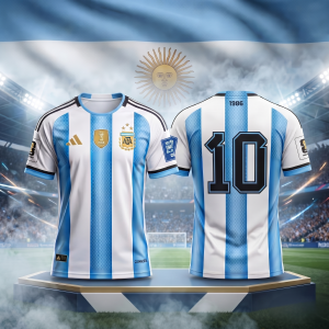Argentina National Football Team Home Jersey – Iconic No. 10