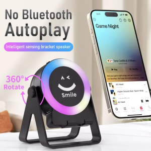 ZF18 Wireless Speakers Phone Stand 5W LED RGB Lights Sound Speaker ZF18 Wireless Speakers Phone Stand 5W LED RGB Lights Sound Speaker (P-3313)