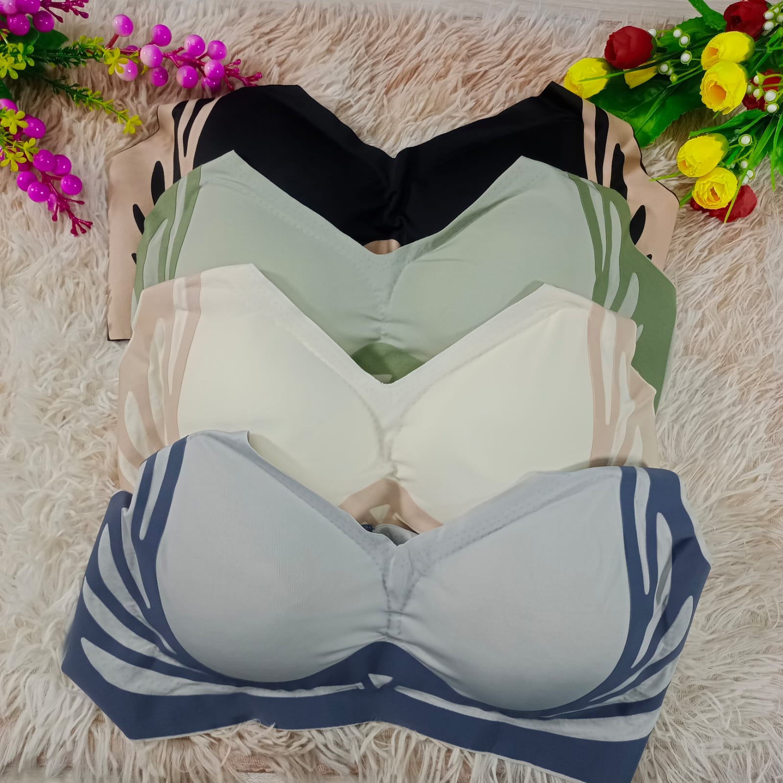 Imported Premium soft stretch comfortable push-up sports bra - Image 2