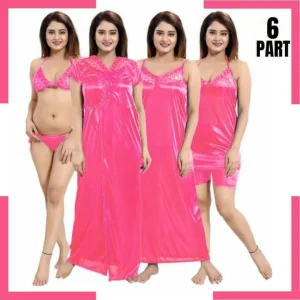 Style 6 Part Nighty Dress For Ladies